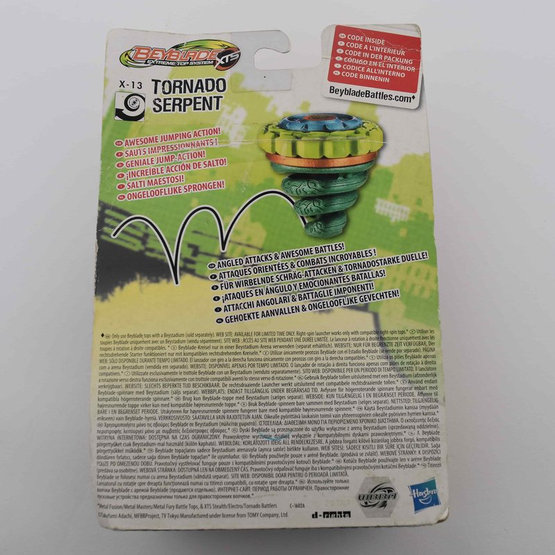 X-13 Tornado Serpent, box back