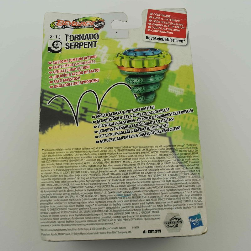 X-13 Tornado Serpent, second copy, box back