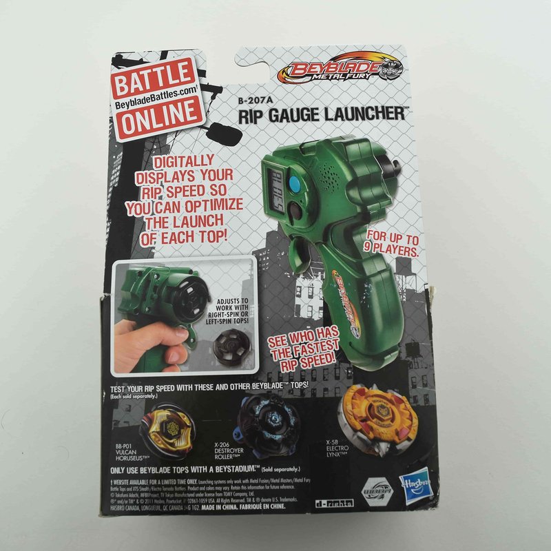B-207A Green Rip Gauge Launcher, back of box