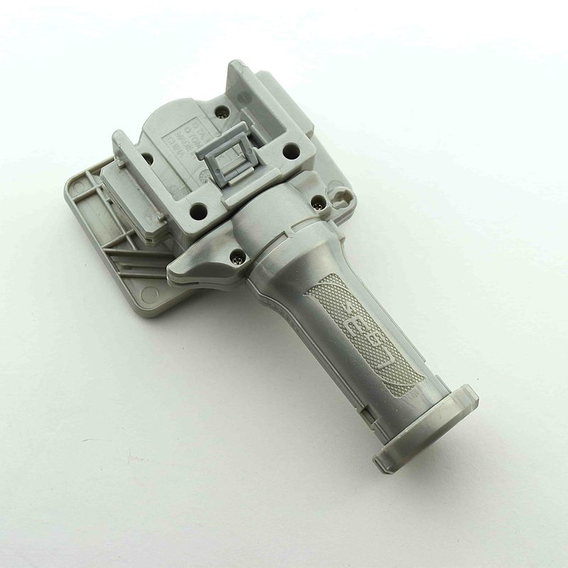 BB-107 Silver 3 Segment Launcher Grip, side view