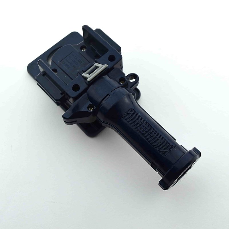 BB-76 Blue Three Segment Grip, side view