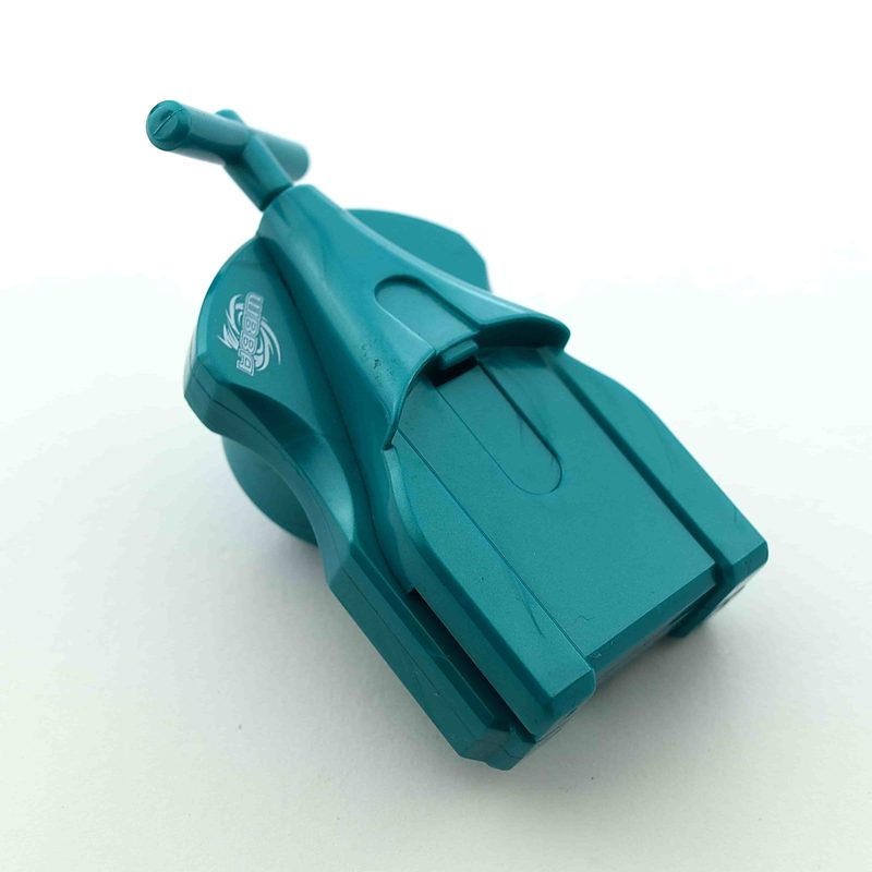 Teal WBBA String Launcher, top view