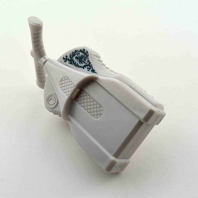 White L-Drago String Launcher, top view
