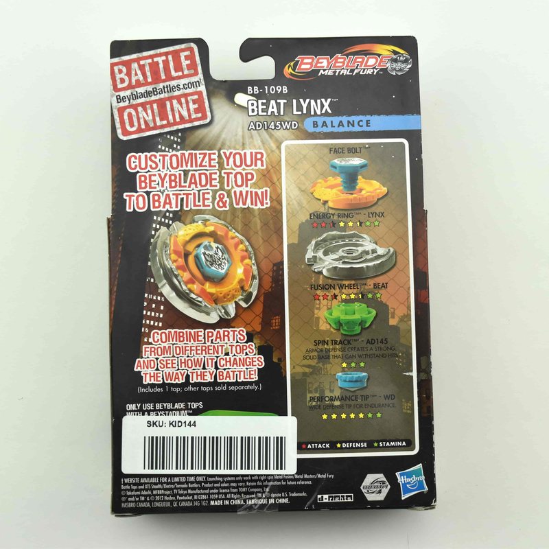 BB109B Hyperblades Beat Lynx AD145WD, back