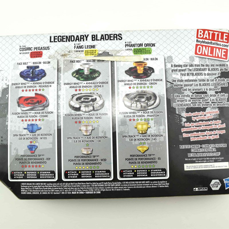Legendary Bladers Pack, back
