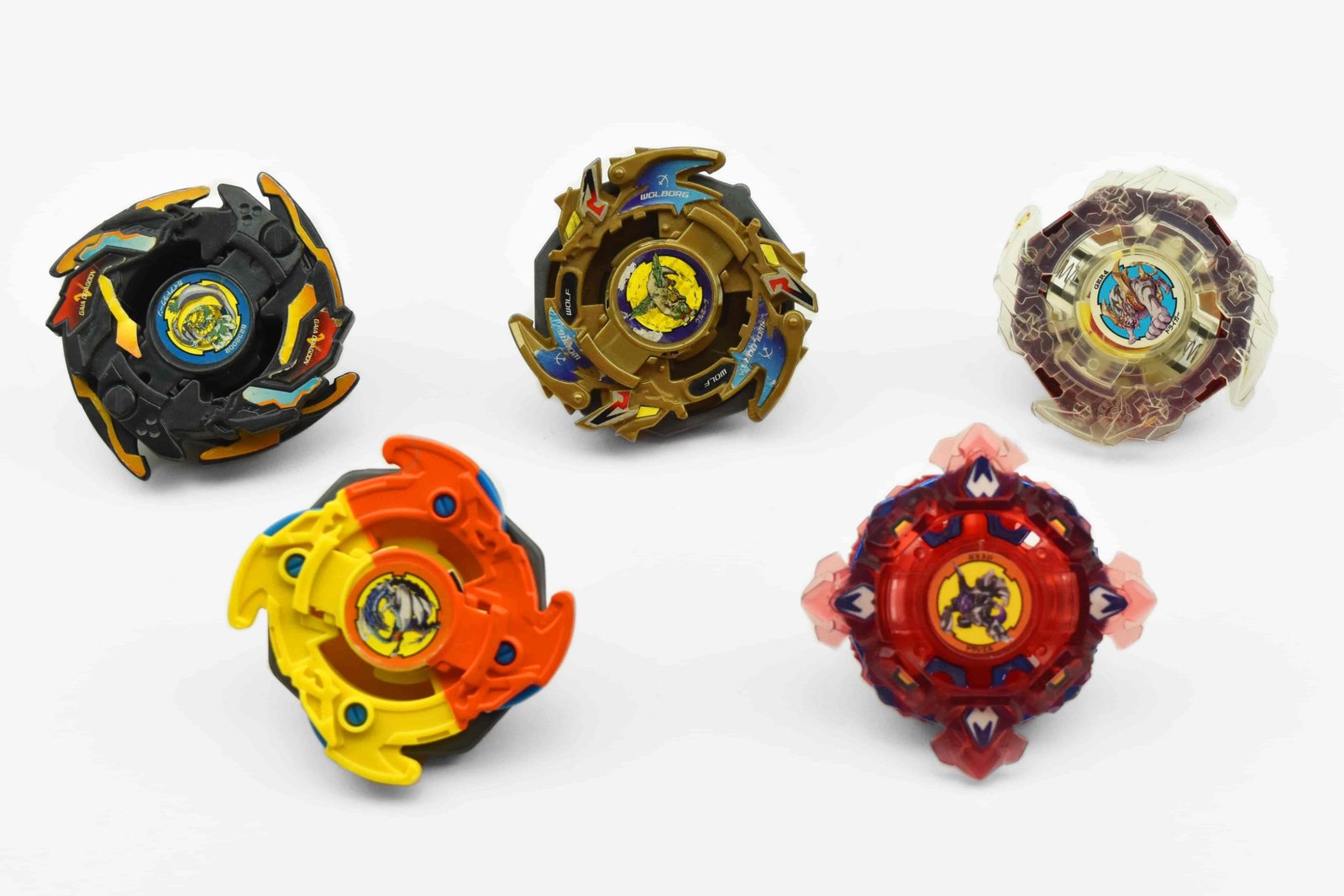 Plastic Beyblades, releases A1 to A129